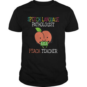 Speech Language Pathologist Aka Peach Teacher Shirt